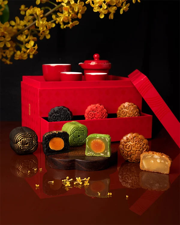 Six Harmonious Woven (Assorted Flavours) Mooncake Set 六福相织礼