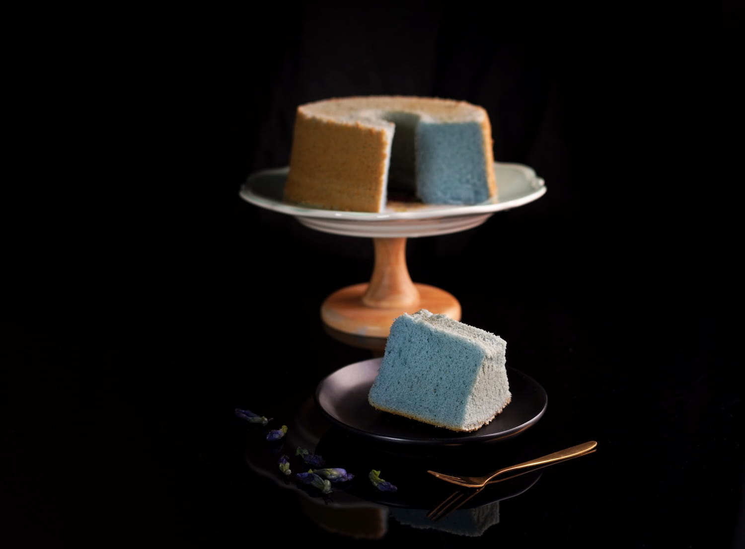 Coconut Blue Pea Cake