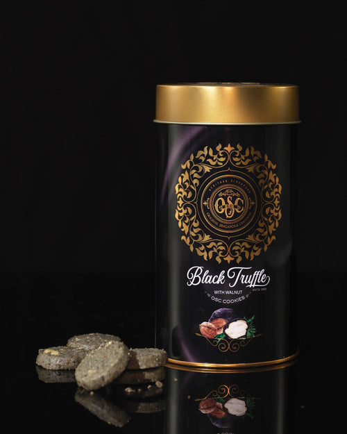 Black Truffle with Walnut Cookies