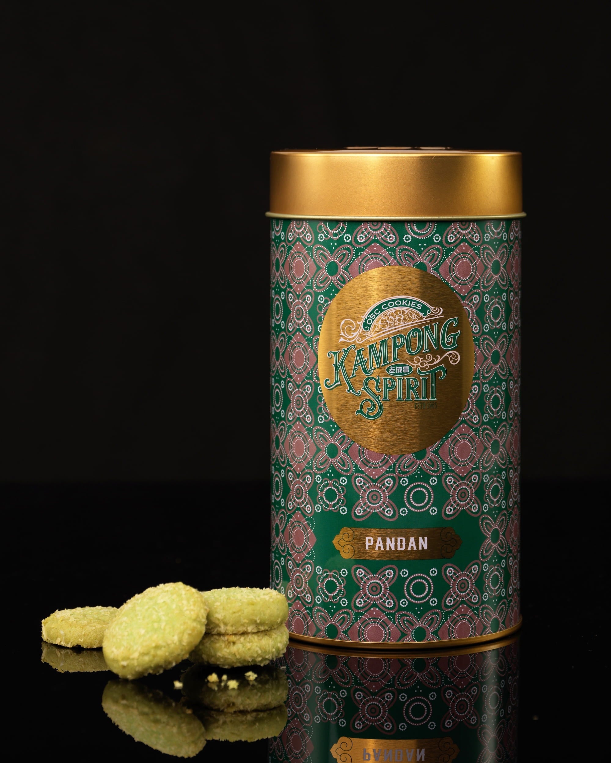 Pandan Coconut Cookies